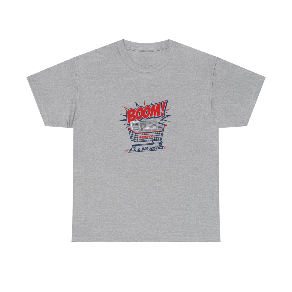 Big Justice & A.J. Befumo "Costco Guys." Unisex Tee - alternate angle 3, merchandise