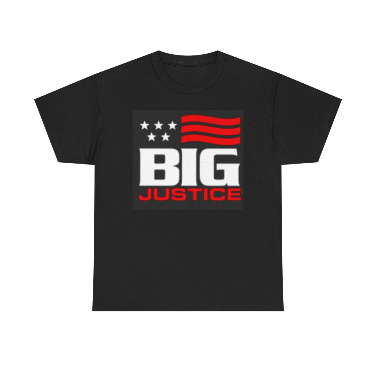 Big Justice graphic Tee | American flag stars, bold red white design Big Justice & A.J. Befumo